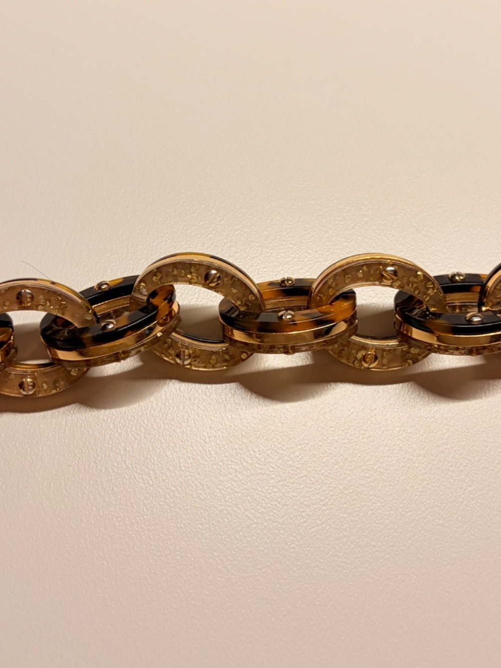 J.Crew Tortoiseshell Link Bracelet